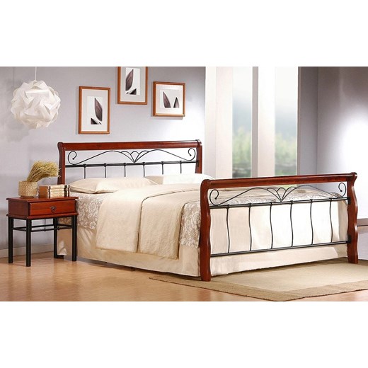 Stylowe łóżko Delixa 160x200 ze sklepu Edinos.pl w kategorii Łóżka i materace - zdjęcie 173333744