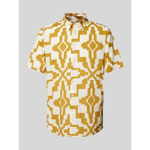 Koszula casualowa o kroju regular fit z rękawem o dł. 1/2 ze sklepu Peek&Cloppenburg  w kategorii Koszule męskie - zdjęcie 173334843