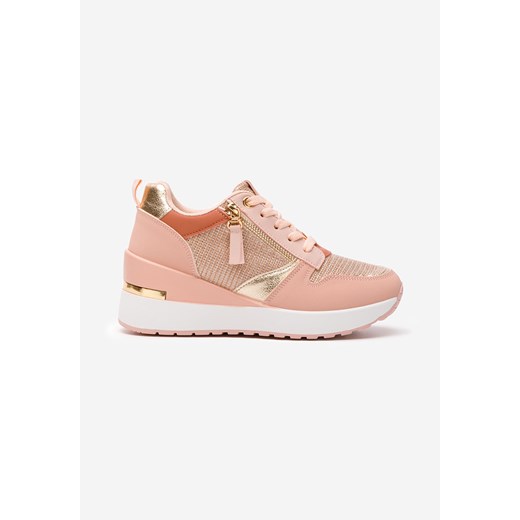 Różowe sneakersy na koturnie Zenna Zapatos 39 okazja Zapatos