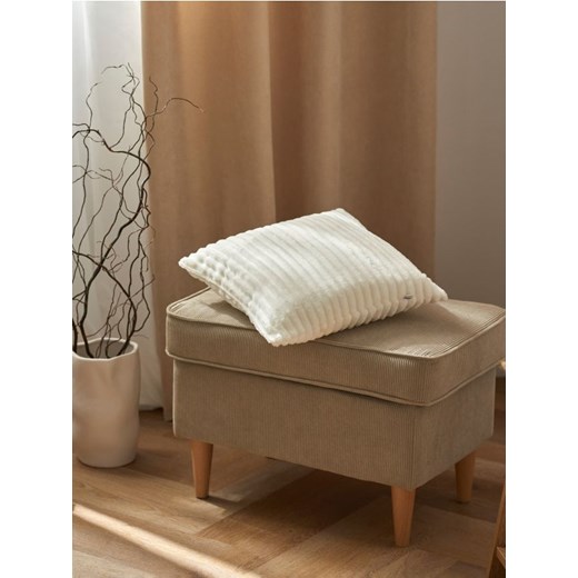 Sinsay - Poszewka na poduszkę - kremowy ze sklepu Sinsay w kategorii Poszewki na poduszki - zdjęcie 173336043