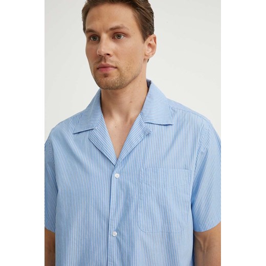 Les Deux koszula bawełniana męska kolor niebieski regular LDM401091 ze sklepu ANSWEAR.com w kategorii Koszule męskie - zdjęcie 173336822