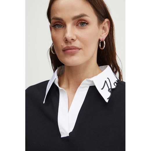 Bluzka damska Karl Lagerfeld casual czarna