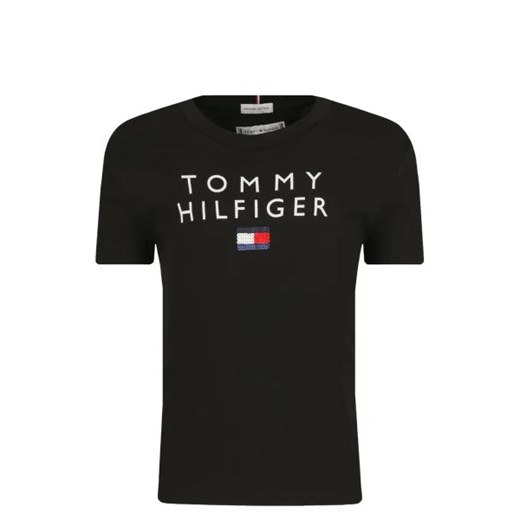 Tommy Hilfiger T-shirt | Regular Fit ze sklepu Gomez Fashion Store w kategorii Bluzki dziewczęce - zdjęcie 173339114