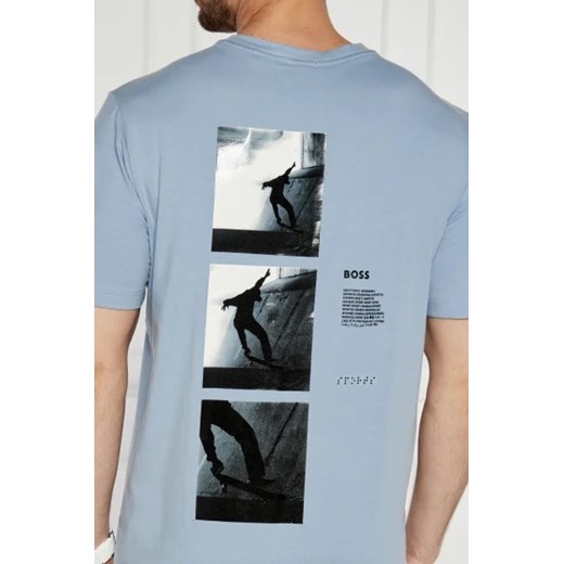 BOSS HUGO t-shirt męski z elastanu