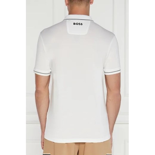 T-shirt męski BOSS HUGO casual biały z krótkim rękawem 