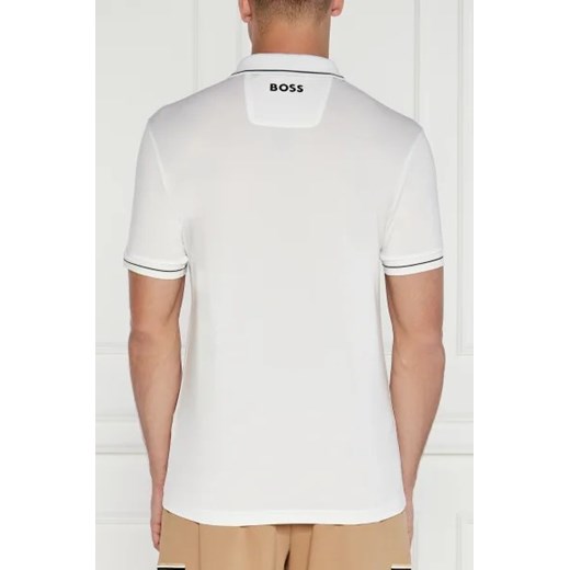 T-shirt męski BOSS HUGO casual biały z krótkim rękawem