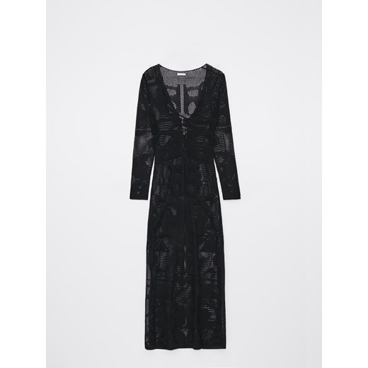 Mohito - Plażowa sukienka maxi - czarny ze sklepu Mohito w kategorii Odzież plażowa - zdjęcie 173351132
