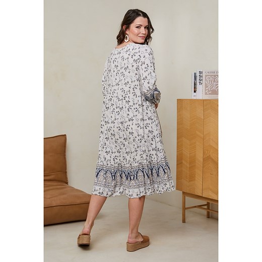 Curvy Lady Sukienka w kolorze beżowym Curvy Lady 44/46 wyprzedaż Limango Polska