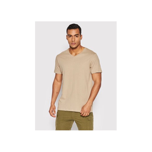 Brave Soul T-Shirt MTS-149SAINTE Beżowy Regular Fit ze sklepu MODIVO w kategorii T-shirty męskie - zdjęcie 173353520