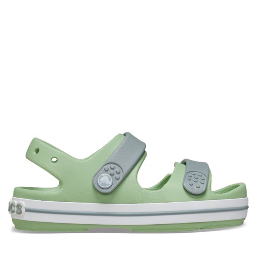 Sandały Crocs Crocband Cruiser Sandal Kids 209423 Zielony ze sklepu eobuwie.pl w kategorii Sandały dziecięce - zdjęcie 173354404