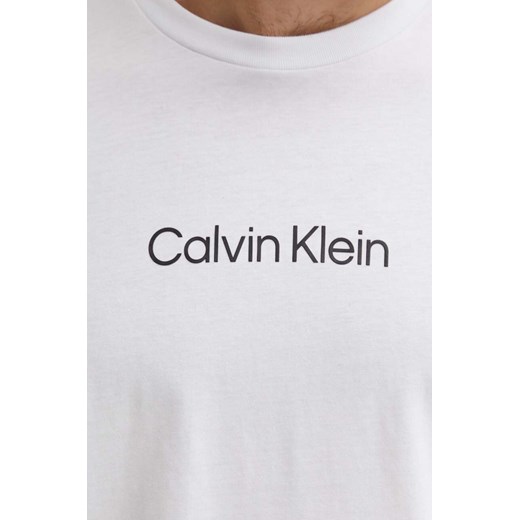 Calvin Klein t-shirt bawełniany męski kolor biały wzorzysty Calvin Klein S ANSWEAR.com
