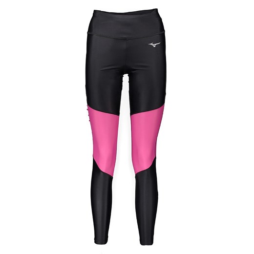 Mizuno Legginsy &quot;Core&quot; w kolorze czarno-jasnoróżowym do biegania ze sklepu Limango Polska w kategorii Spodnie damskie - zdjęcie 173357702