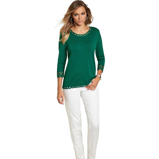 WITT WEIDEN Sweter w kolorze zielonym ze sklepu Limango Polska w kategorii Swetry damskie - zdjęcie 173362212