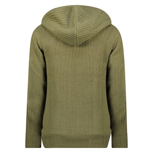 Sweter damski Geographical Norway casual zielony z golfem zimowy