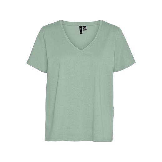 Vero Moda Koszulka w kolorze zielonym ze sklepu Limango Polska w kategorii Bluzki damskie - zdjęcie 173362522