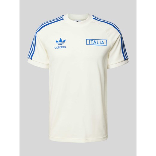 T-shirt z paskami w kontrastowym kolorze model ‘FIGC’ ze sklepu Peek&Cloppenburg  w kategorii T-shirty męskie - zdjęcie 173363983