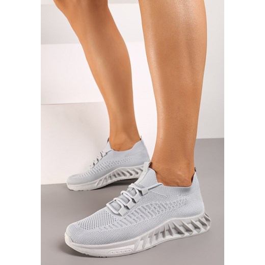 Szare Buty Sportowe Telephotis ze sklepu born2be.pl w kategorii Buty sportowe damskie - zdjęcie 173365292