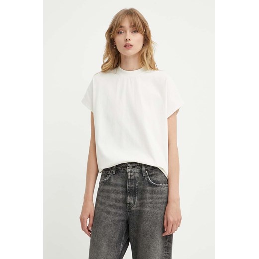 Won Hundred t-shirt bawełniany damski kolor beżowy 3103-12071 ze sklepu ANSWEAR.com w kategorii Bluzki damskie - zdjęcie 173366451