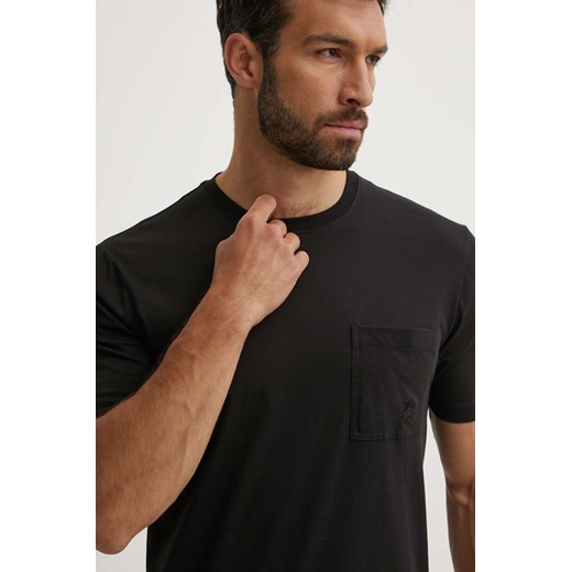 Vilebrequin t-shirt bawełniany TITAN męski kolor czarny gładki TTNU0P00 ze sklepu ANSWEAR.com w kategorii T-shirty męskie - zdjęcie 173366501