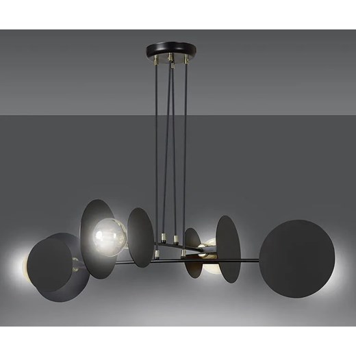 Czarna industrialna lampa wisząca - D027-Tavon Lumes One Size Edinos.pl