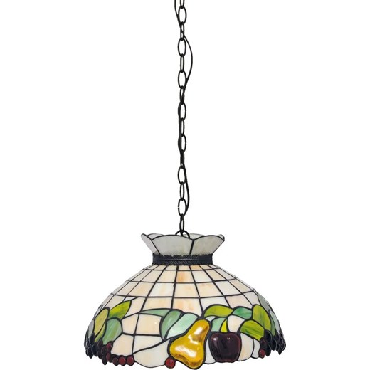 Witrażowa lampa wisząca nad stół - S948-Vildo ze sklepu Edinos.pl w kategorii Lampy wiszące - zdjęcie 173367353