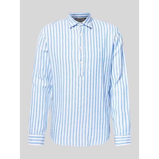 Koszula lniana o kroju regular fit z kołnierzykiem typu kent model ‘MAZE’ ze sklepu Peek&Cloppenburg  w kategorii Koszule męskie - zdjęcie 173368374