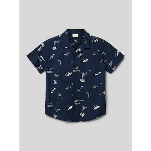 Koszula casualowa o kroju regular fit z rękawem o dł. 1/2 ze sklepu Peek&Cloppenburg  w kategorii Koszule chłopięce - zdjęcie 173371372