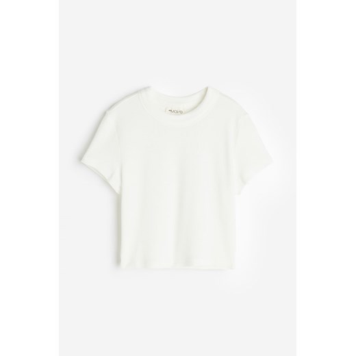 H & M - Krótki top sportowy DryMove - Biały ze sklepu H&M w kategorii Bluzki damskie - zdjęcie 173372243