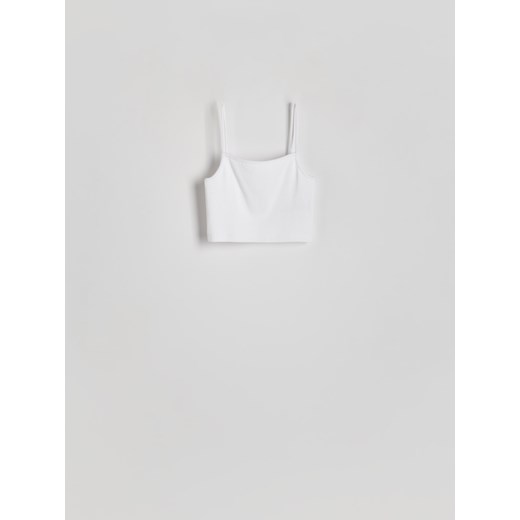 Reserved - Crop top - biały Reserved XL Reserved