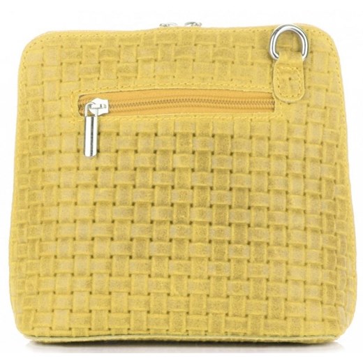 LISTONOSZKA SKÓRZANA FABRIANO Żółta Genuine Leather One Size promocja torbs.pl