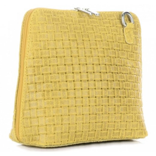 LISTONOSZKA SKÓRZANA FABRIANO Żółta Genuine Leather One Size torbs.pl okazja
