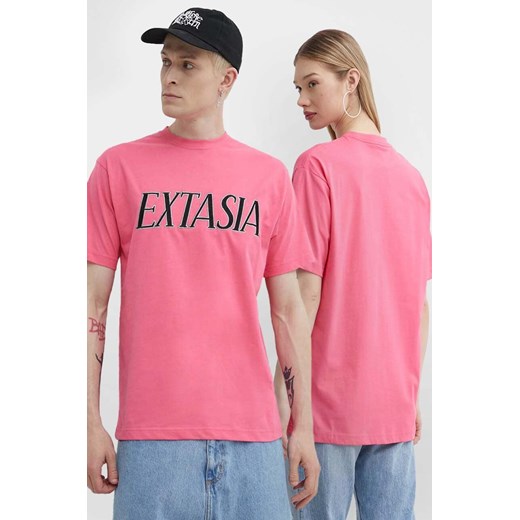 Vertere Berlin t-shirt bawełniany kolor różowy z aplikacją VER T234 ze sklepu ANSWEAR.com w kategorii T-shirty męskie - zdjęcie 173375754