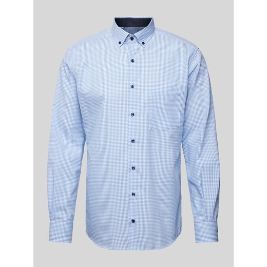 Koszula biznesowa o kroju regular fit ze wzorem w kratę ze sklepu Peek&Cloppenburg  w kategorii Koszule męskie - zdjęcie 173377204