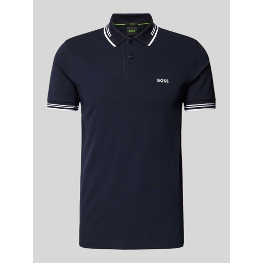 Koszulka polo o kroju slim fit z nadrukiem z logo model ‘Paul’ L Peek&Cloppenburg 