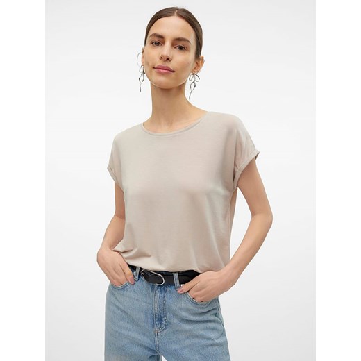 Vero Moda Koszulka w kolorze kremowym Vero Moda M wyprzedaż Limango Polska
