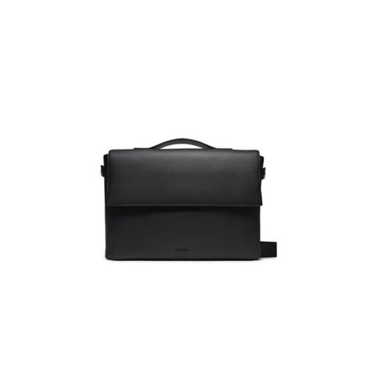 Calvin Klein Torba na laptopa Ck Origami Pu Laptop Bag K50K511898 Czarny ze sklepu MODIVO w kategorii Torby na laptopa - zdjęcie 173377930