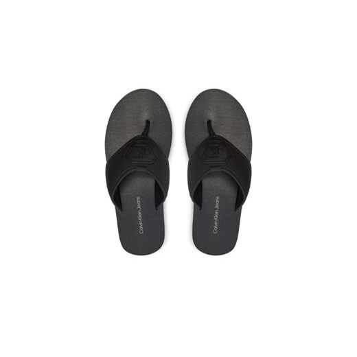 Calvin Klein Jeans Japonki Thong Sandal Slipon Rp In Btw YM0YM00943 Czarny ze sklepu MODIVO w kategorii Klapki męskie - zdjęcie 173377983