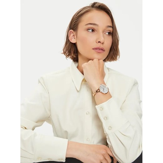 Calvin Klein Zegarek Graphic K7E23646 Złoty Calvin Klein uniwersalny wyprzedaż MODIVO