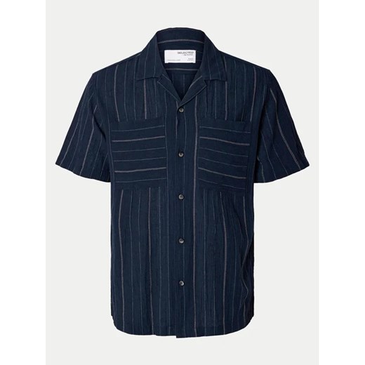 Selected Homme Koszula Slhreg-Mix 16093647 Granatowy Regular Fit Selected Homme M MODIVO