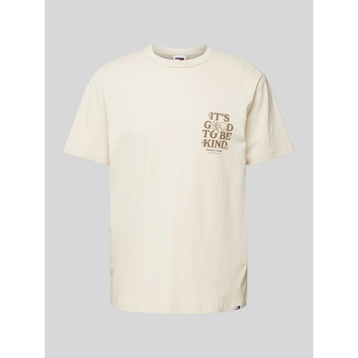 T-shirt z nadrukiem ze sloganem ze sklepu Peek&Cloppenburg  w kategorii T-shirty męskie - zdjęcie 173384034