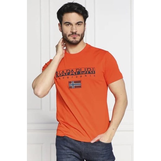 Napapijri T-shirt s-ayas | Regular Fit ze sklepu Gomez Fashion Store w kategorii T-shirty męskie - zdjęcie 173384790