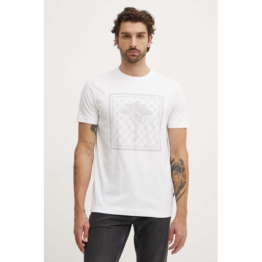 Joop! t-shirt bawełniany męski kolor biały z nadrukiem 30042365 ze sklepu ANSWEAR.com w kategorii T-shirty męskie - zdjęcie 173386443