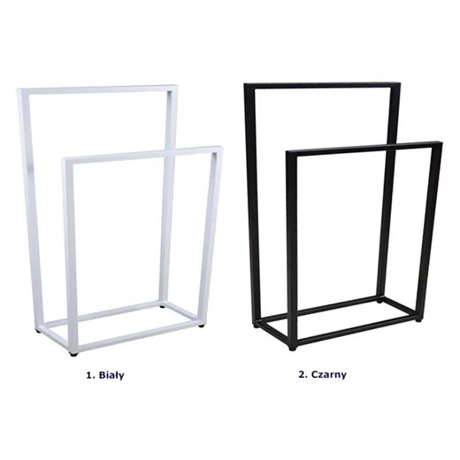 Czarny stojący wieszak na ręczniki 75 cm - Sarsa 5X Elior One Size Edinos.pl