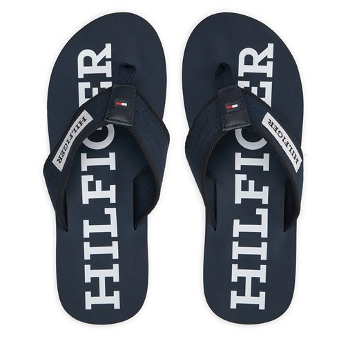 Japonki Tommy Hilfiger Patch Hilfiger Beach Sandal FM0FM05024 Granatowy Tommy Hilfiger 42 eobuwie.pl