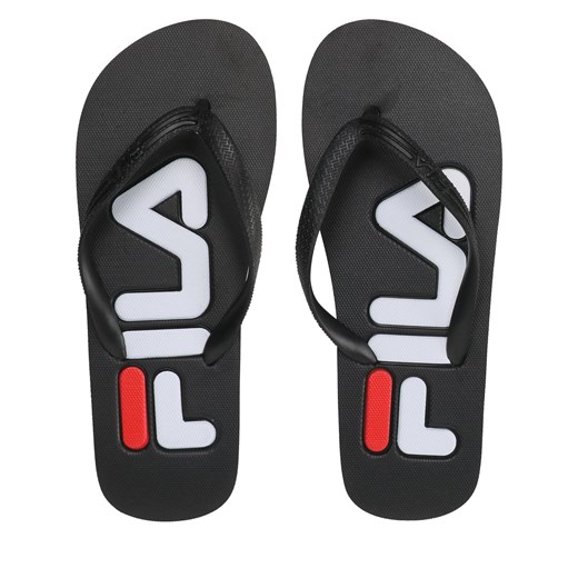 Japonki Fila Troy Slipper Teens FFT0016.80010 Czarny ze sklepu eobuwie.pl w kategorii Klapki dziecięce - zdjęcie 173388284