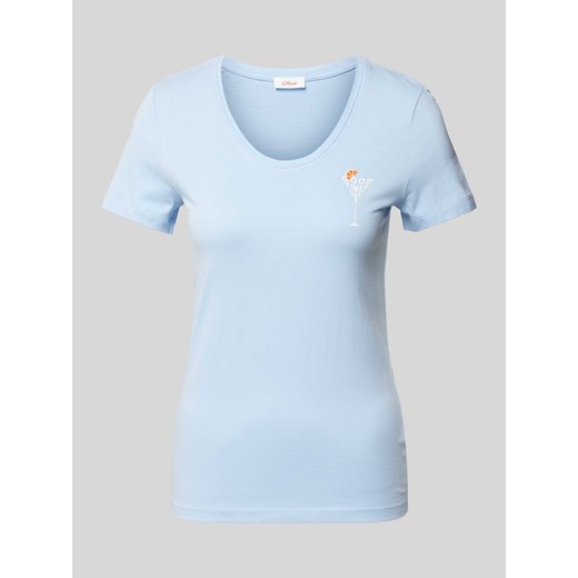 T-shirt z nadrukowanym motywem ze sklepu Peek&Cloppenburg  w kategorii Bluzki damskie - zdjęcie 173388321