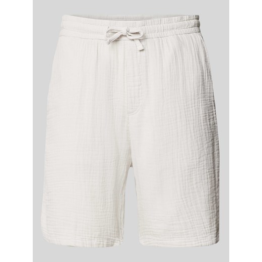 Bermudy o kroju regular fit z efektem marszczenia ze sklepu Peek&Cloppenburg  w kategorii Spodenki męskie - zdjęcie 173388494