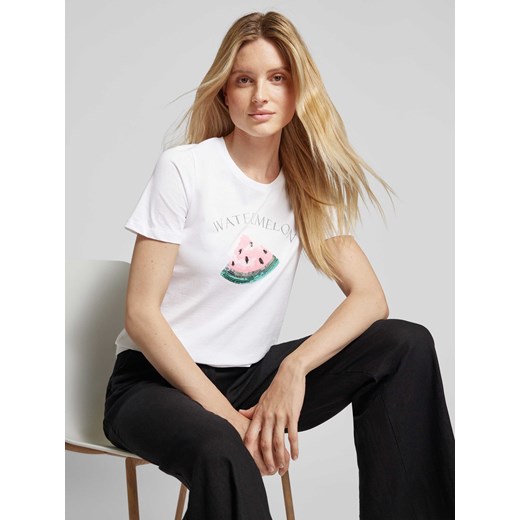 T-shirt z cekinowym obszyciem model ‘Safa’ S Peek&Cloppenburg 