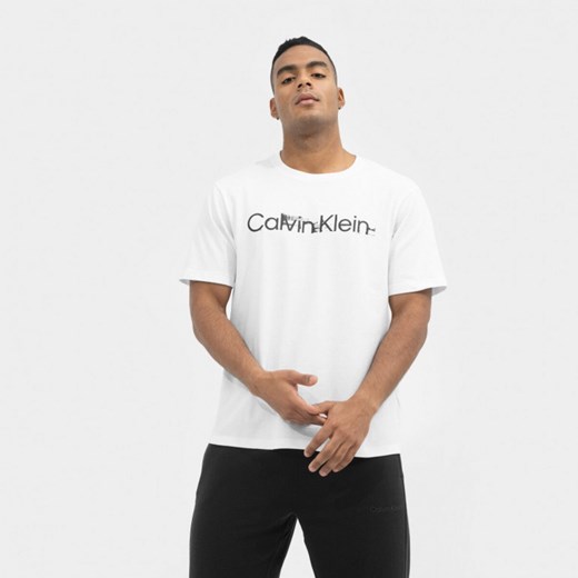 Męska koszulka treningowa CALVIN KLEIN MEN 00GMS3K110 - biała Calvin Klein XL okazja Sportstylestory.com