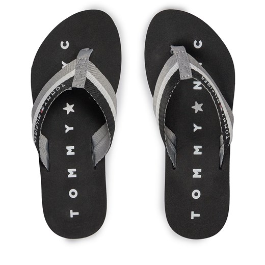 Japonki Tommy Hilfiger Tommy Loves Ny Beach Sandal FW0FW02370 Szary Tommy Hilfiger 36 eobuwie.pl
